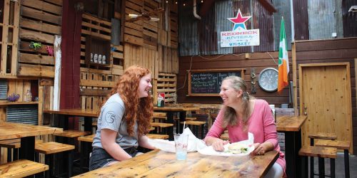 Enjoy Rhinelander’s favorite dining experiences | Mother and daughter enjoying a meal at Cts Deli