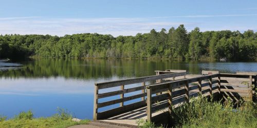 Contact Us | Dock overlooking scenic Perch Lake
