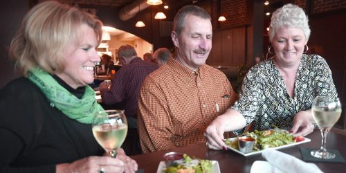 Couple dining at Brown Street 151 in Rhinelander Wisconsin