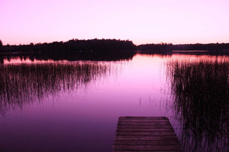 Holiday Acres Resort Trails | Holiday Acres - pier at dusk
