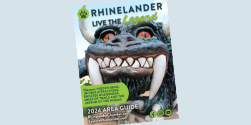 Order a Visitor Guide | Cover of 2024 Rhinelander Area Guide