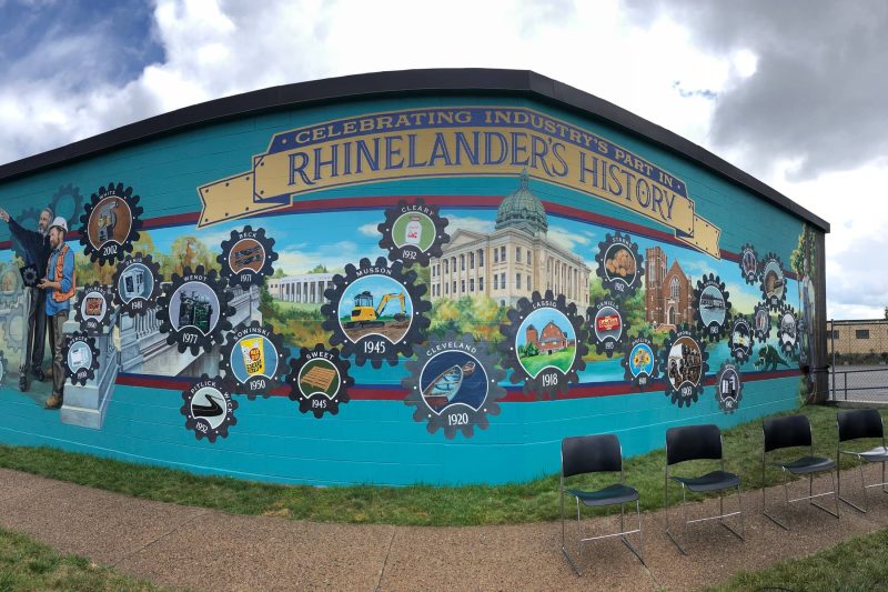 Celebrating Rhinelander’s Industry Mural- AirPro Fan & Blower Co. Building